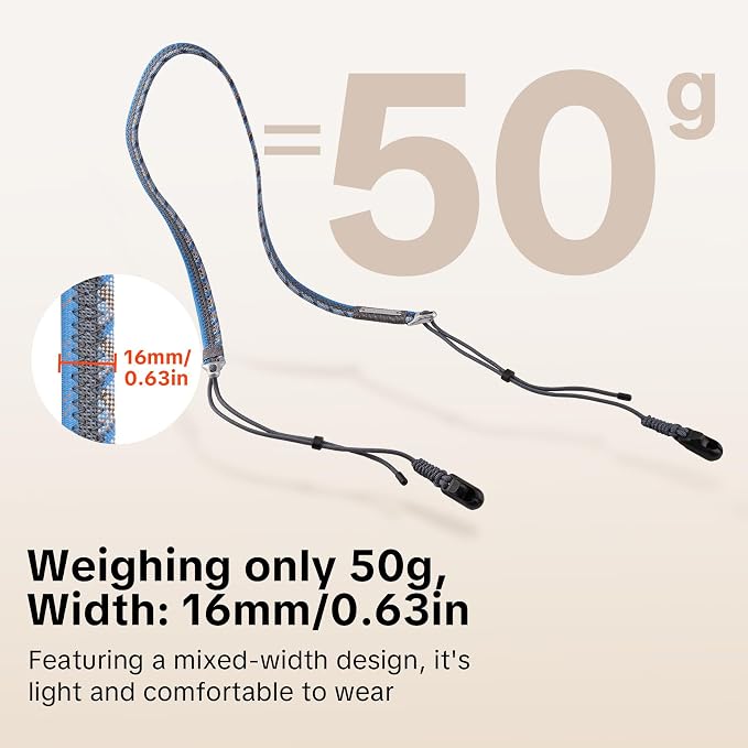PGYTECH Camera Shoulder Strap Slim Trendy Style, Quick Release Braided Rope