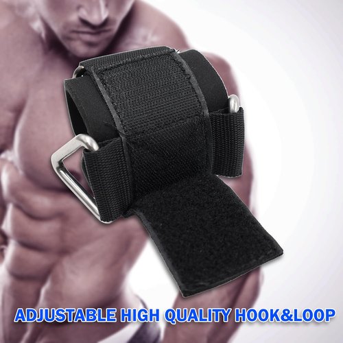 Lights Mountain Wrist Cuffs for Cable Machines – Padded & Adjustable Straps for Lateral Raises, Tricep Pushdowns & Strength Training (Black L)