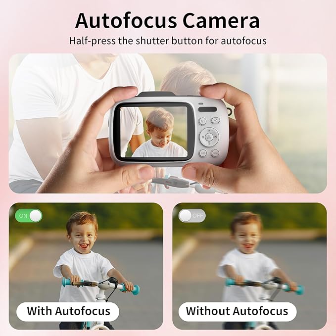 WellTone Digital Camera Kids 4K Video 64MP Photography Cameras, Compact 18X