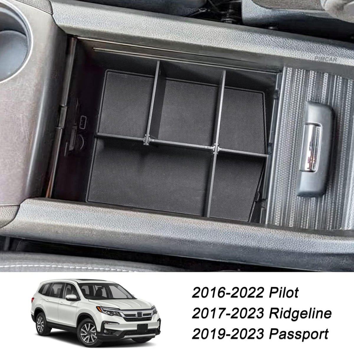 Center Console Organizer for 2016-2022 Honda Pilot/Ridgeline/Passport