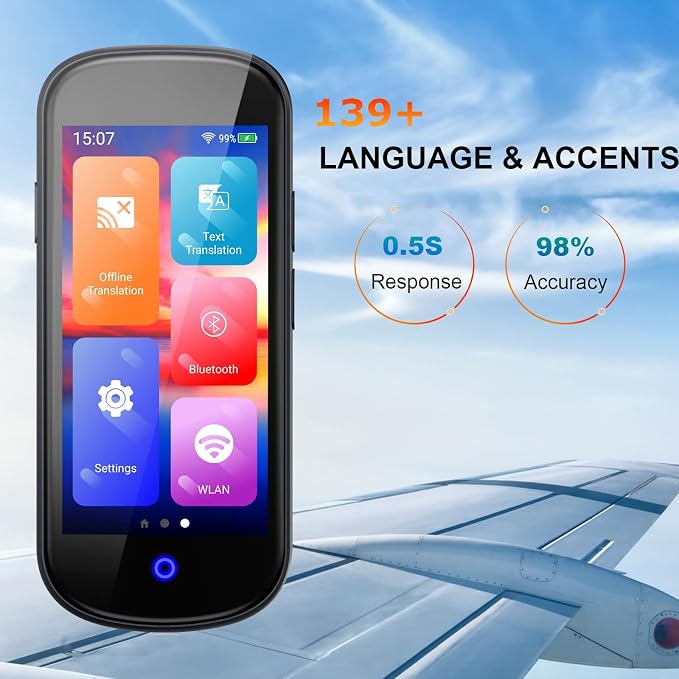 Language Translator Device No WiFi Needed, Two-Way AI Voice Translator