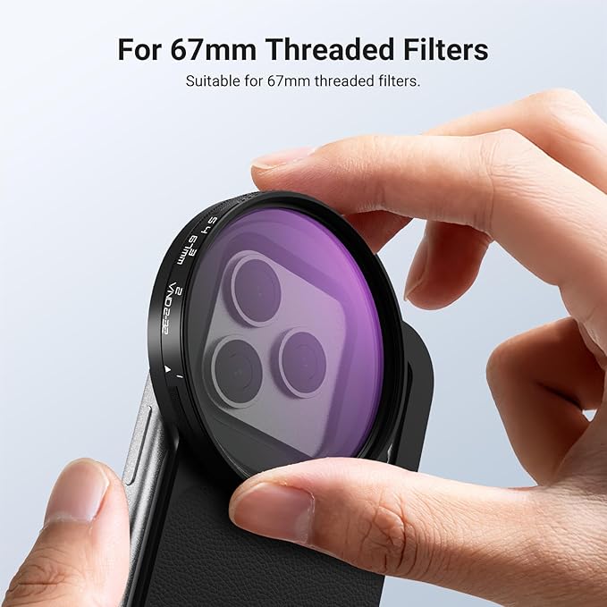 NEEWER 6.3" Magnetic Phone Lens Filter Mount Adapter Backplate Accessories