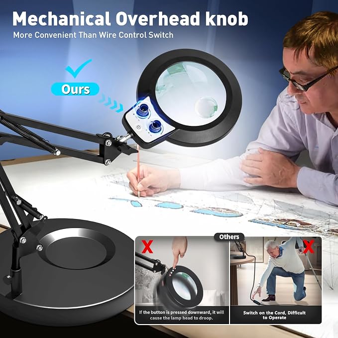 KIRKAS 12X Magnifying Glass