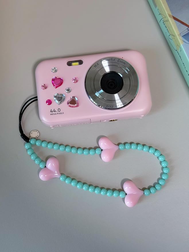 Drawwind Phone Charm Beaded Wristlet Strap Universal Cell Phone Lanyard Cute