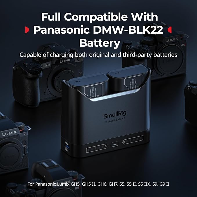 SMALLRIG DMW-BLK22 Camera Battery Set