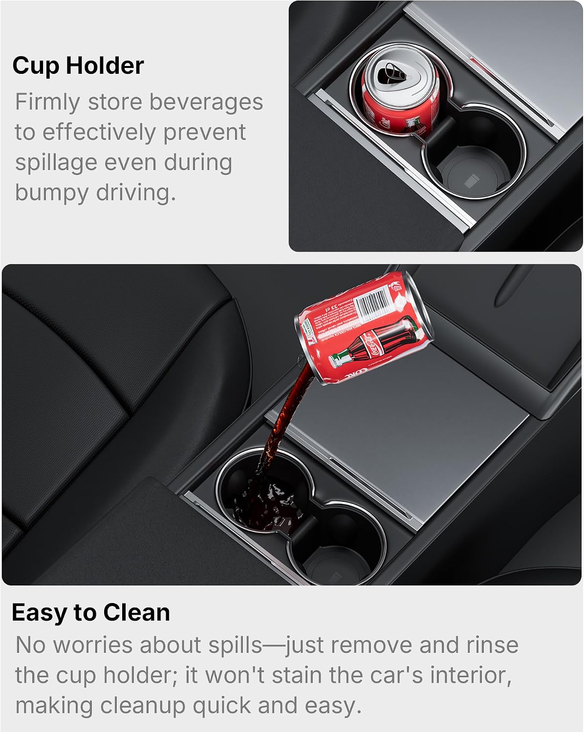 Center Console Organizer for 25-26 Tesla Model Y, 24-26 Model 3