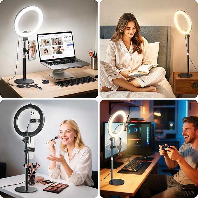 MACTREM 10“ Desk Ring Light