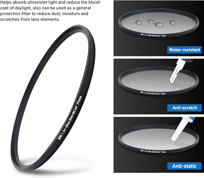 JJC Multi-Coated 77mm UV Filter