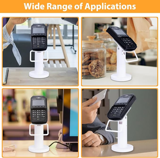Credit Card Terminal Stand for Ingenico Lane/3000/3600/7000/8000, Metal Square
