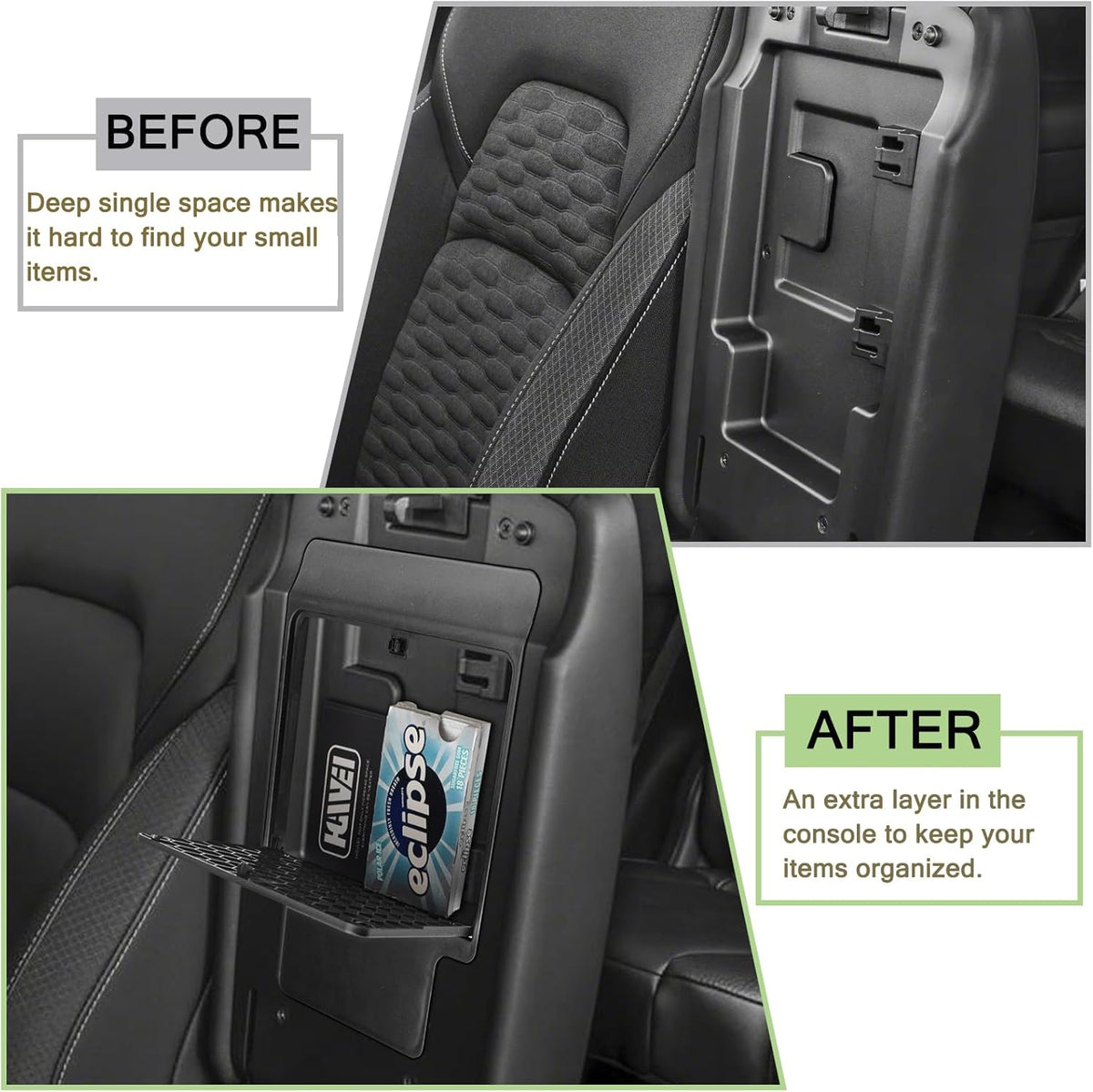 Center Console Hidden Organizer Box Set for Nissan Pathfinder 2022-2026