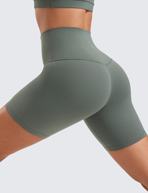 CRZ YOGA ButterLuxe Biker Shorts - High Waisted Spandex for Yoga & Running | Women's 6" Length