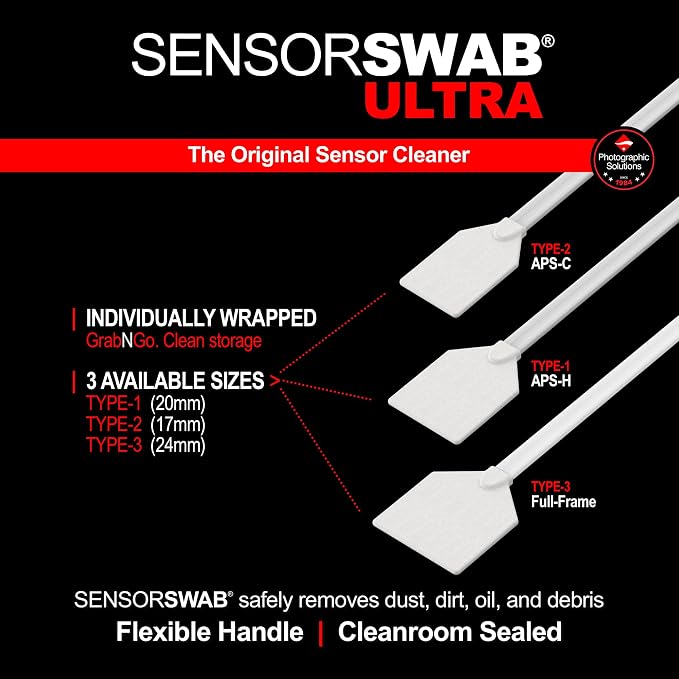 Sensor Cleaning Swab Kit