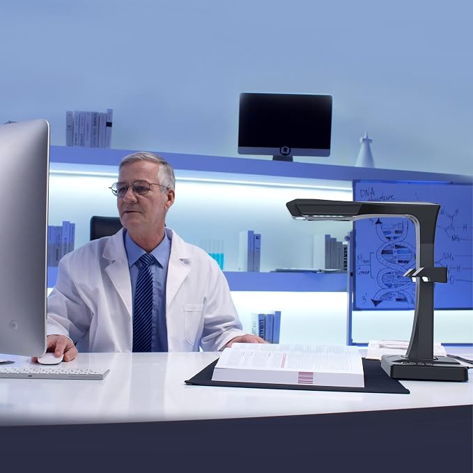 CZUR ET24 Pro Professional Book Scanner, 24MP Document Camera, 3rd Gen