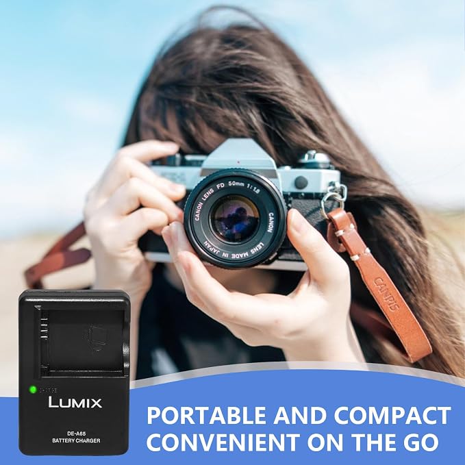 DE-A65 Camera Battery Charger for Panasonic： LUMIX DE-A65A DE-A65B DE-A65BA