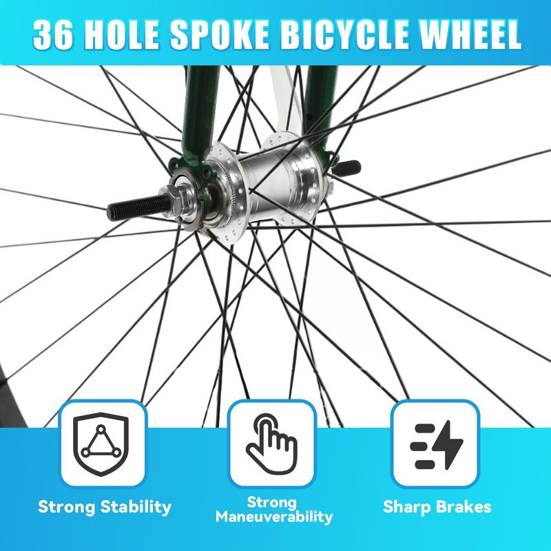 VTORFUN Bicycle Coaster Brake Hub, 36 Hole Bike Brake Rear Hub,Easy Installation Backwards Brake, Bike Rear Hub for Fixed Gear Bicycle, MTB Bike
