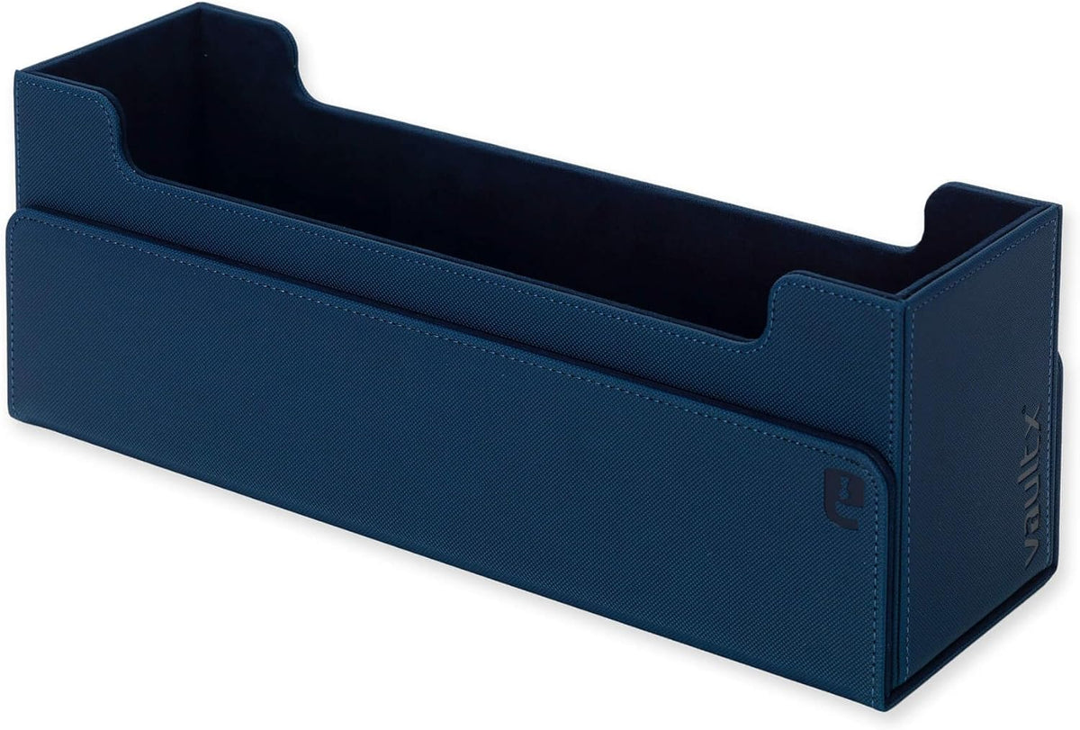 Vault X Trading Card Storage Box - Premium Exo-Tec Material, Detachable Magnetic Lid & Organizers | Blue