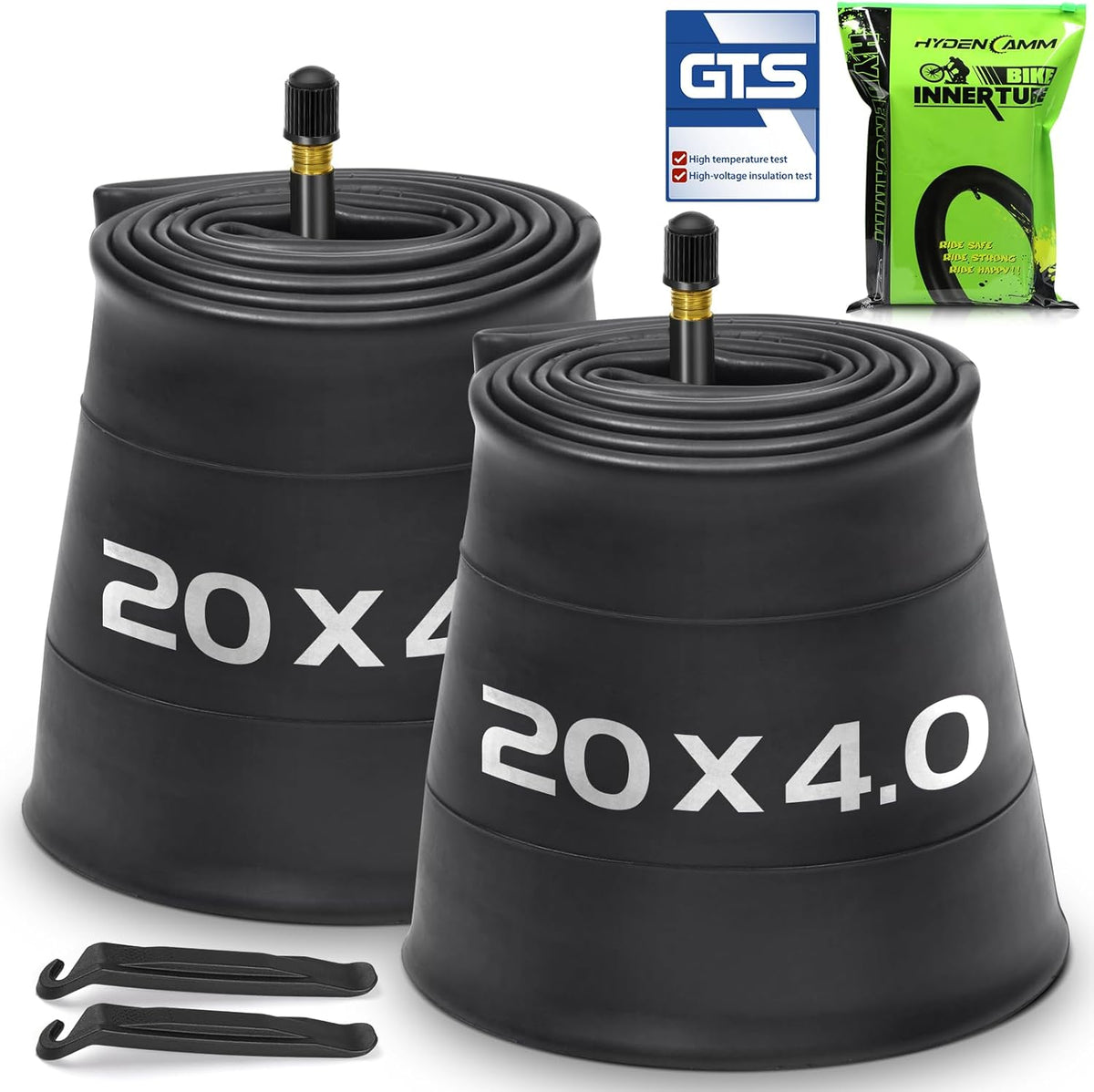 Skiennix Fat Bike Tubes - Premium Butyl Rubber with AV 32mm Schrader Valve | 20" & 26" Sizes