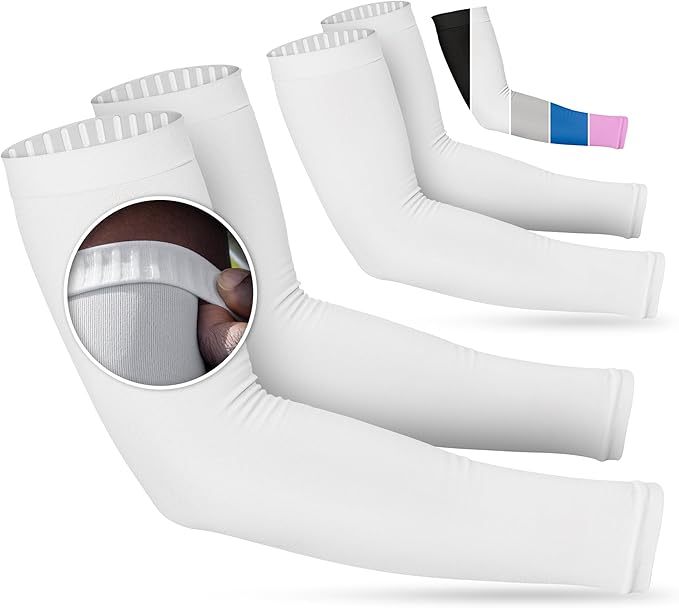 SportsTrail Cooling Arm Sleeves for Men & Women – Breathable, UV Sun Protection, Sports Arm Sleeves for Women, Men & Youth