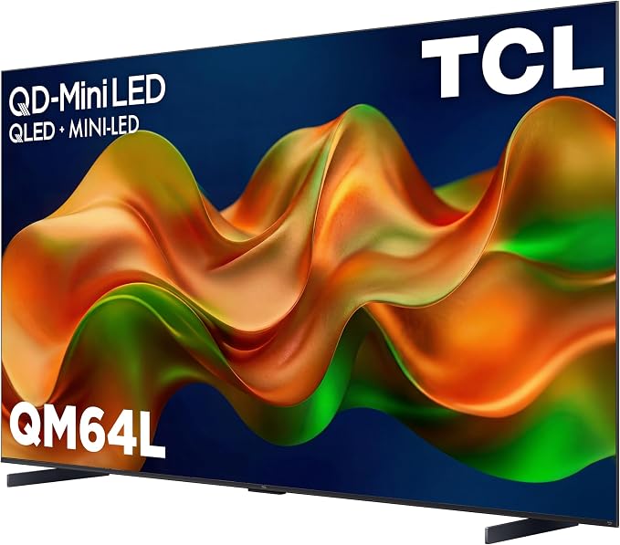 TCL 98 Inch Class QM64L Series | Mini LED QLED 4K HDR Smart Fire TV | 98QM64L, 2026 | 120Hz-144Hz High Brightness, Dolby Vision Atmos, Alexa+ Voice Remote AI Streaming Television | Amazon Exclusive
