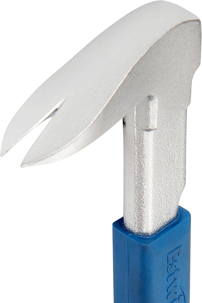 ESTWING Pro Claw Nail Puller - 10.6" Pry Bar with Forged Steel Construction & No-Slip Cushion Grip - PC250G
