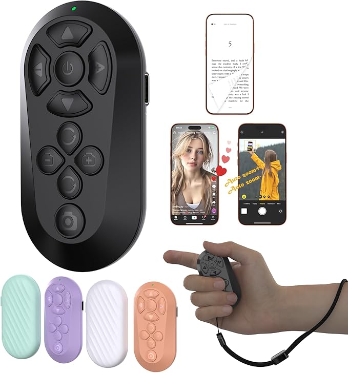 Wireless Remote Controller for iOS/Android Bluetooth Remote Control for TikTok