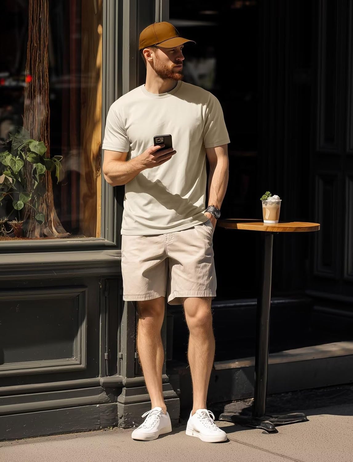 Zengjo Men's Crewneck T-Shirts - Soft, Relaxed Fit Basic Tees in Triblend Fabric