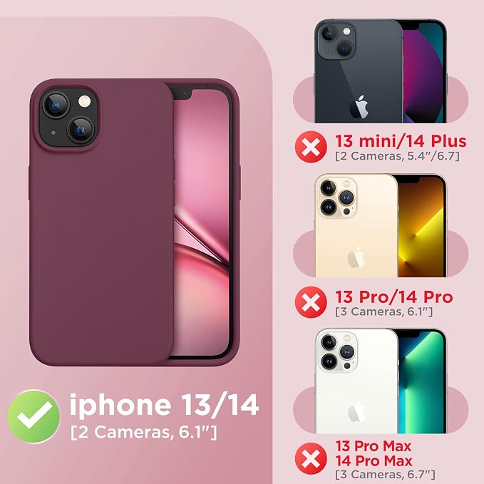GolbinBox Magnetic for iPhone 13 Case & iPhone 14 Case, Compatible