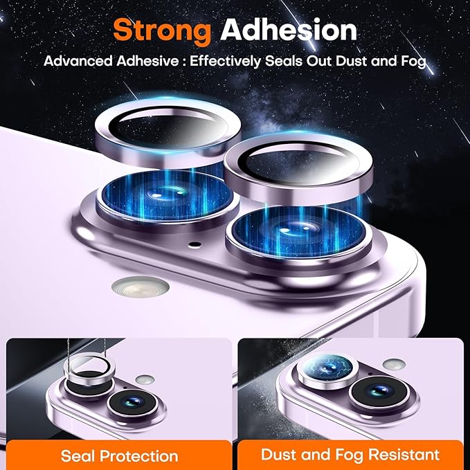 Camera Lens Protector for iPhone 17/iPhone 16/iPhone 16 Plus, Sapphire Glass