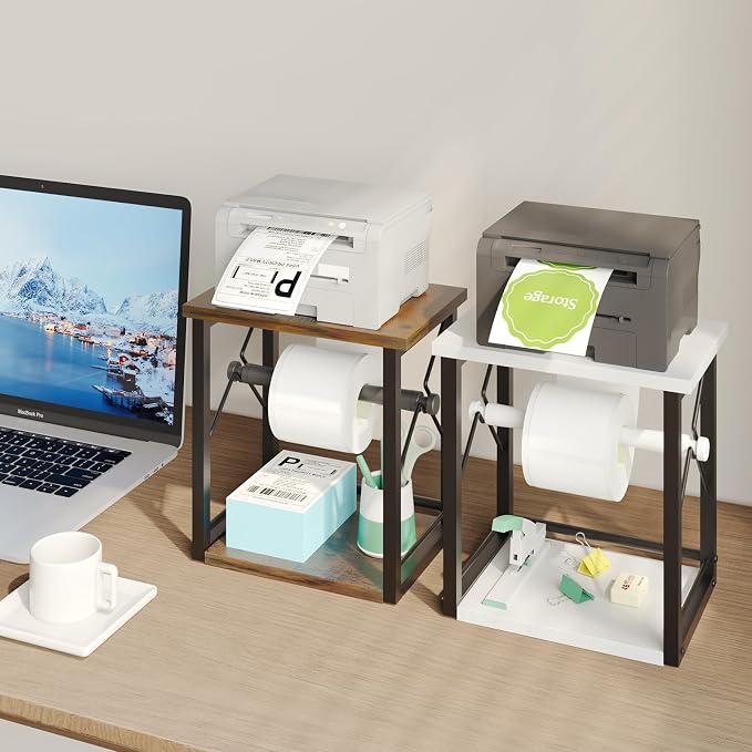Label Holder for Rolls and Fan-Fold Labels, Shipping Thermal Label Holder