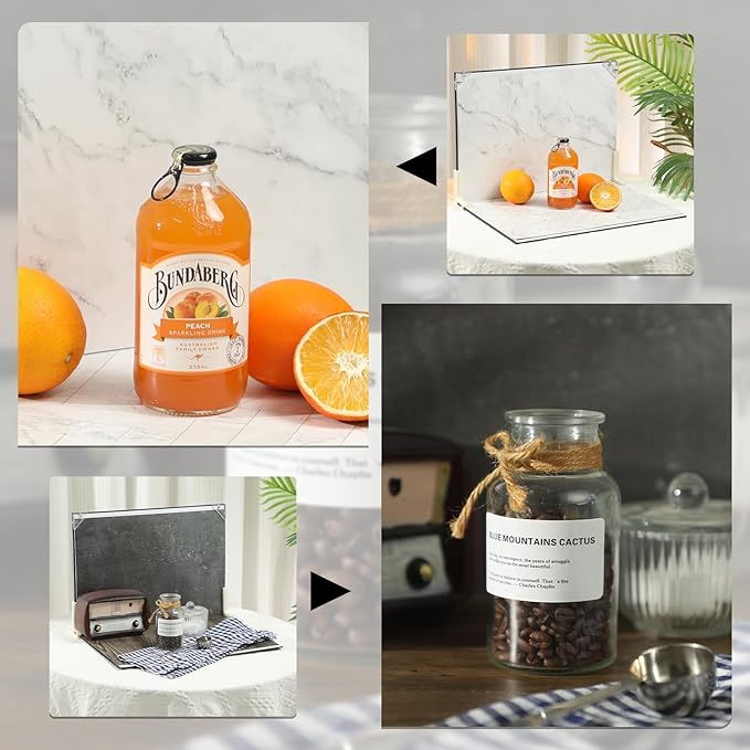 Photo Backdrop Board for Product Photography, Double-Sided Flat Lay Props for