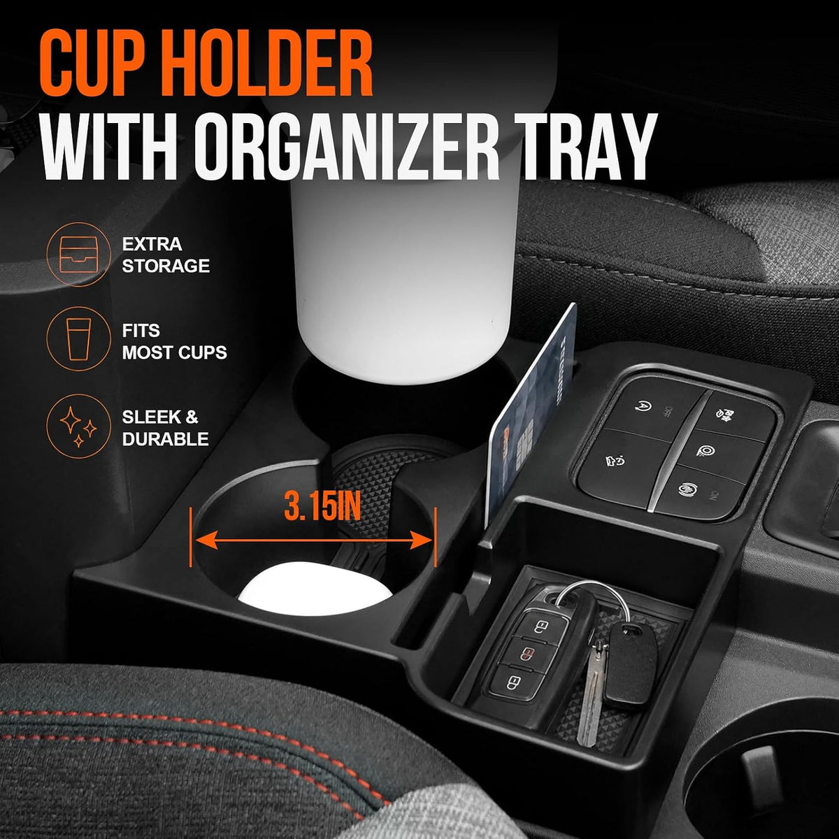 Mabett Center Console Organizer Set for 2022-2026 Ford Maverick Accessories