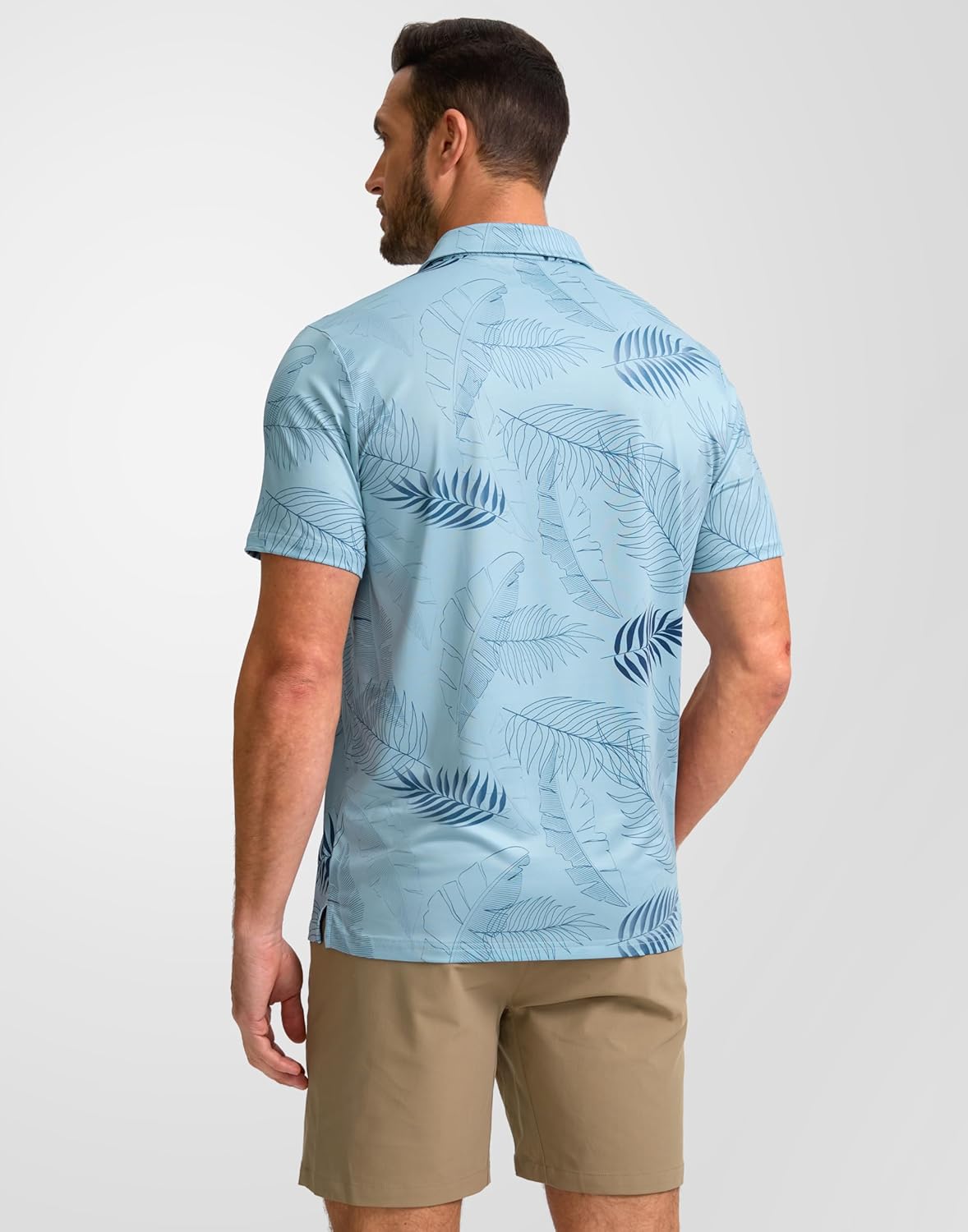 Obla Men's Golf Polo Shirt - Short Sleeve Dry Fit Moisture-Wicking Casual Print | Comfortable Fit