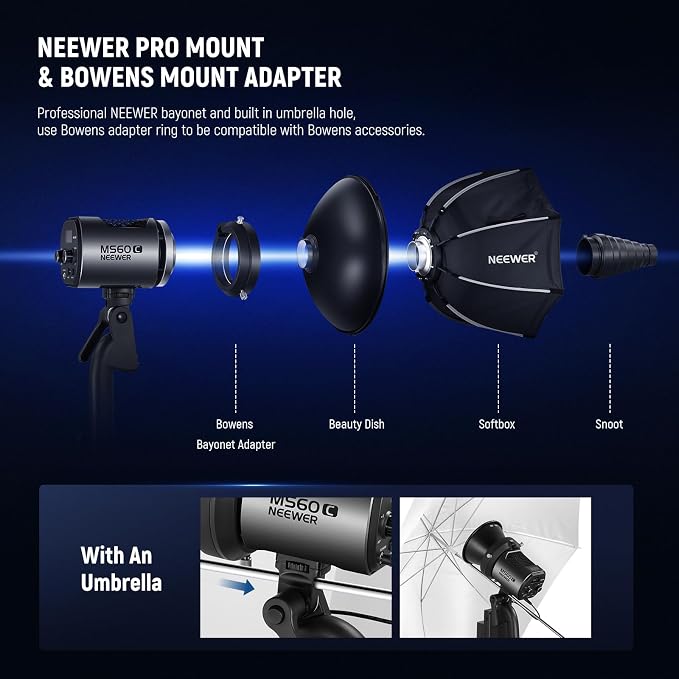 NEEWER MS60C RGBWW LED Video Light