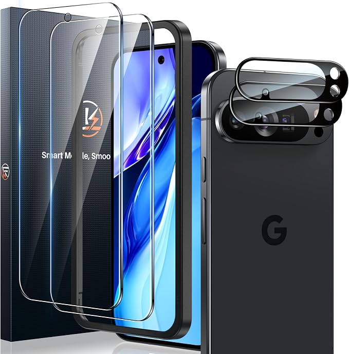 LK 2 Pack for Google Pixel 10 Pro Screen Protector, 2 Pack Camera Lens Protector