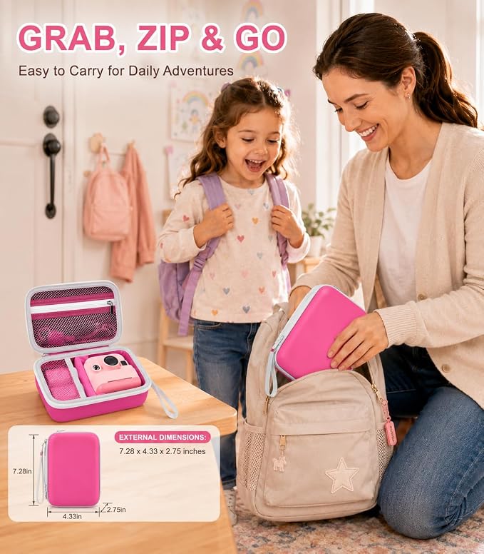 Kids Instant Print Camera Case Compatible