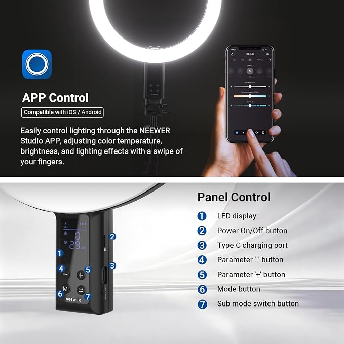NEEWER 12" Selfie Ring Light