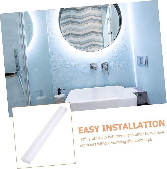 STOBOK Led Makeup Light Mirror for Bathroom Vanity Light Fixture Elegant Design Easy Installation and Modern Aesthetic for Makeup Needs