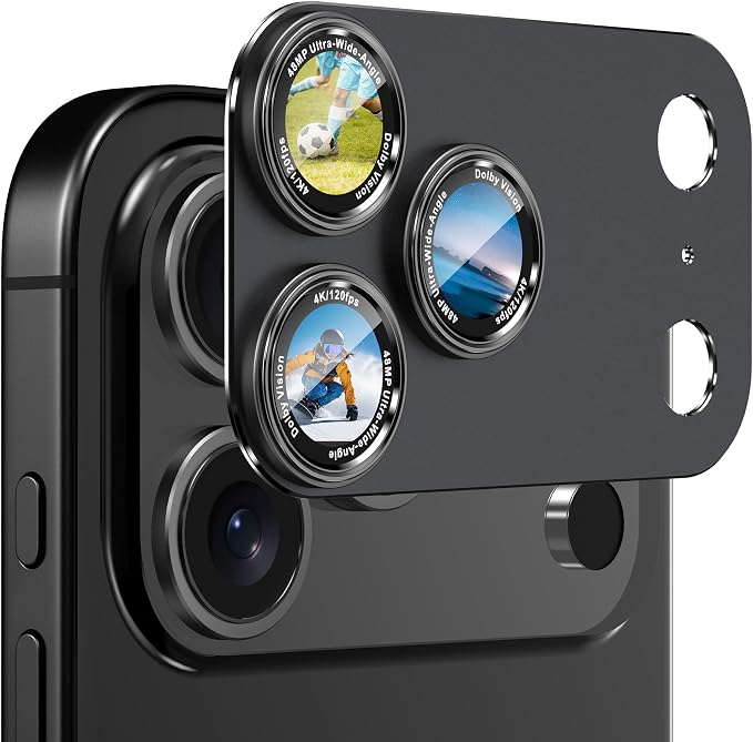 CACOE Camera Lens Protector for iPhone 17 Pro