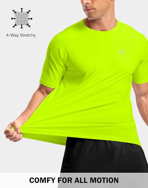 G Gradual Men's Athletic Workout T-Shirts - Moisture-Wicking Cooling Performance Tee for Gym & Running