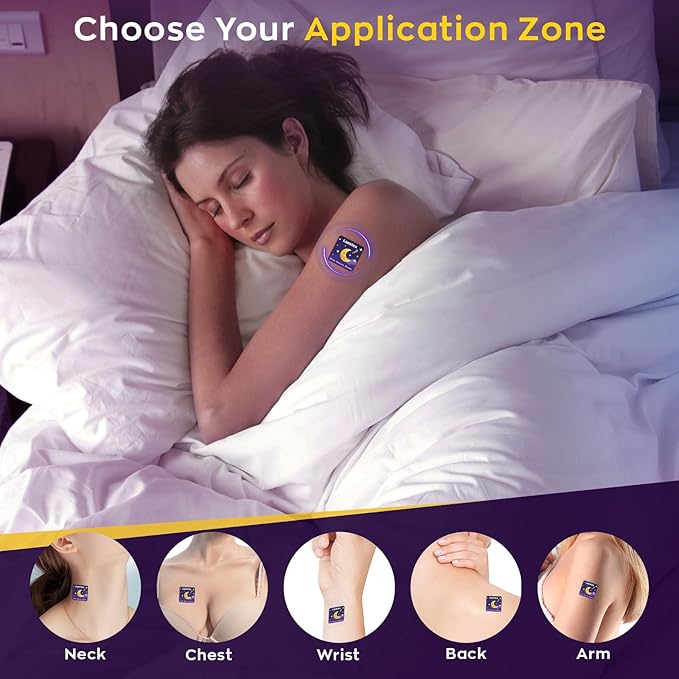 36ct Sleep Patches for Adults Extra Strength – All Natural Nighttime Comfort with Melatonin & Magnesium, Quick-Acting & Long-Lasting