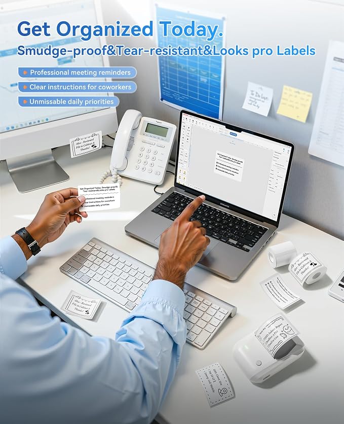 NIIMBOT B1 Label Maker Machine, Thermal Label Printer Easy to Use