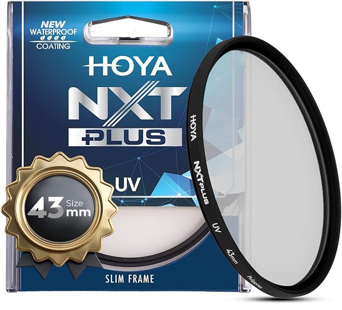 Hoya NXT Plus 43mm UV Filter — Schott B270 Clear Glass