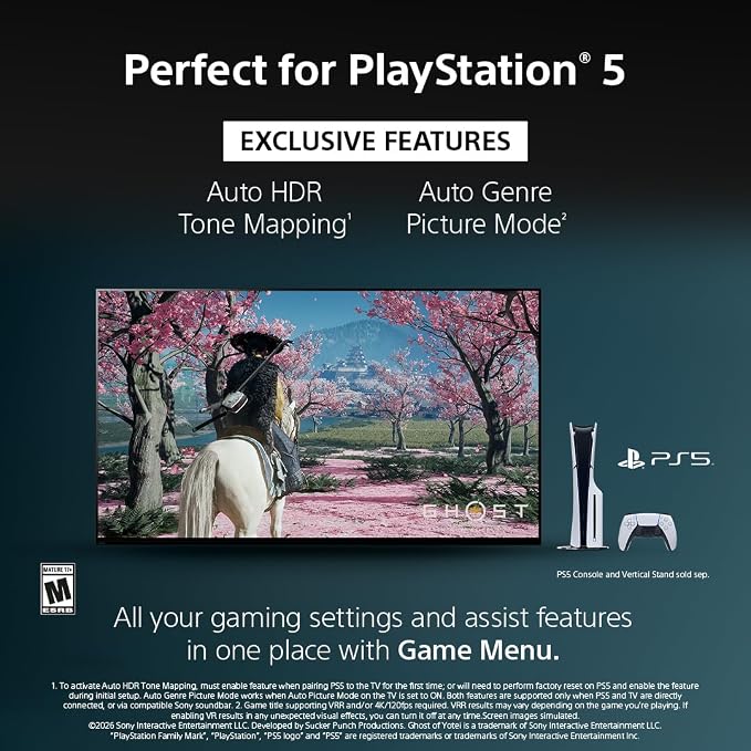 Sony 65 Inch BRAVIA 3 II LED 4K HDR Smart Google TV with Gemini K-65XR30M2 | Anti-Glare, XR Processor with AI Technology, Dolby Vision/Atmos, 120Hz Refresh Rate, 4K movie credits included, 4xHDMI 2.1