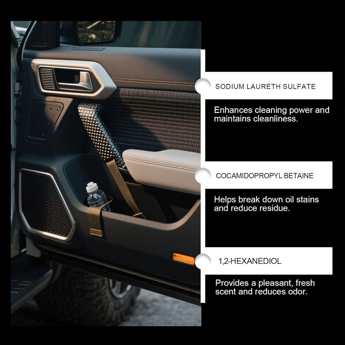 Multi-Surface Car Interior Stain Remover, All-Purpose Car Interior Cleaner Spray for Fabric Leather and Plastic Interiors Detailer for Seats Dashboard Console and Upholstery (1Pc)