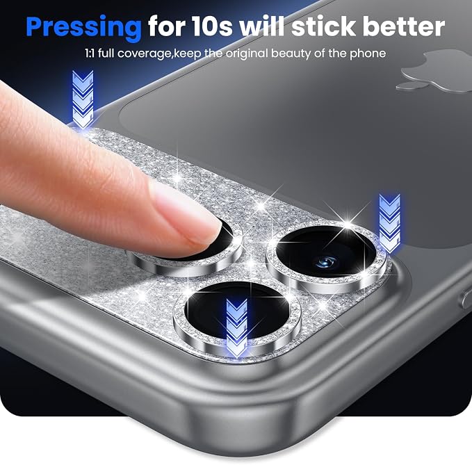 WSKEN for iPhone 17 Pro Camera Lens Protector, Metal Aluminum Alloy Tempered