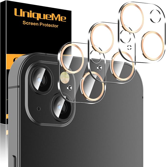 UniqueMe Compatible with iPhone 13 6.1" / iPhone 13 Mini 5.4" Camera Lens