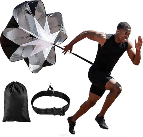 MAQIHAN Running Parachute - 56 Inch Adjustable Speed Trainer for Enhanced Sprinting & Agility