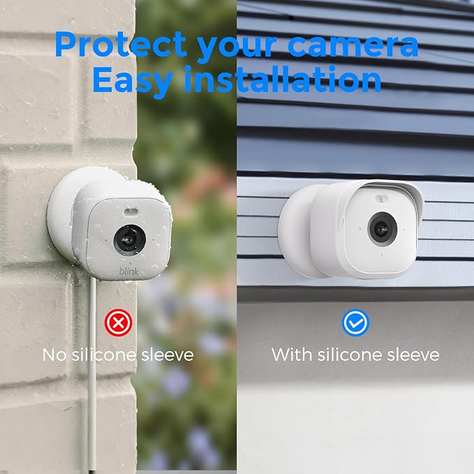 Camera Cover Compatible Blink Mini Silicone Skin Case, Anti-Scratch Protective