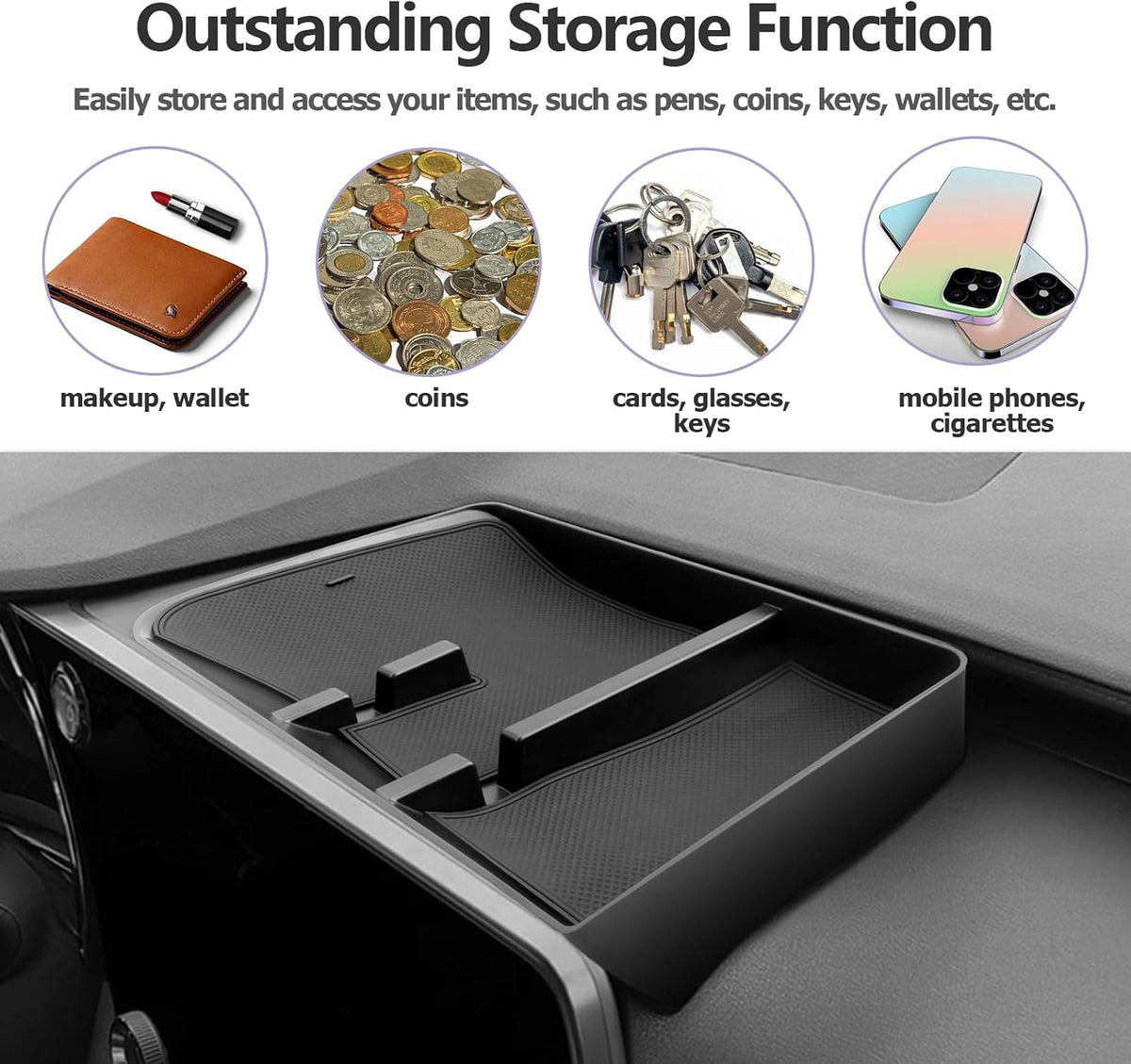 LUWU for 2025 2026 Lexus RX350 RX350H RX450H RX500H Dashboard Console Organizer 2026 Lexus RX350 Armrest Organizer Storage Box 2026 Lexus RX350 Console Organizer Tray 2025 2026 Lexus RX Accessories