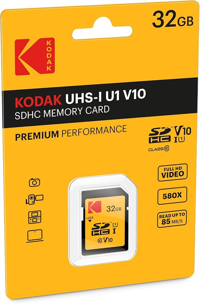Kodak 32GB Class 10 UHS-I SDHC Memory Card Bundle